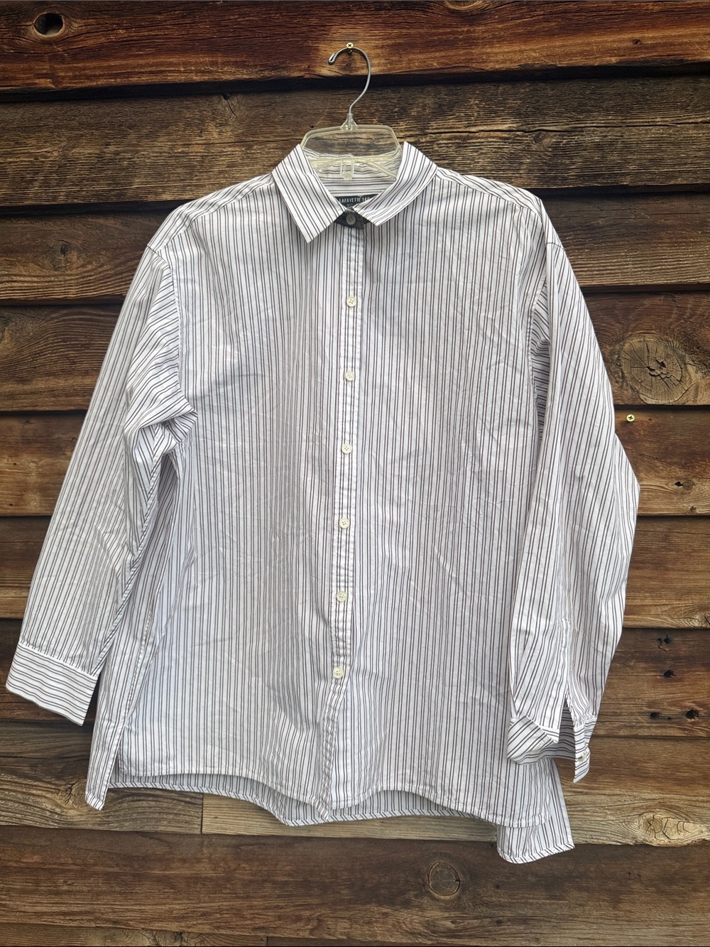 Lafayette 148 New York cotton button down shirt
